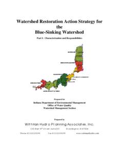 Watershed Restoration Action Strategy for the Blue-Sinking Watershed Part I: Characterization and Responsibilities  Prepared for