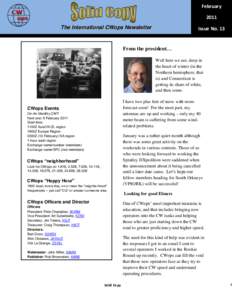 February 2011 The International CWops Newsletter Issue No. 13