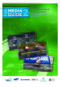 WORLD ROWING AND WWF PARTNERS FOR CLEAN WATER  Couv media guide Lucerne 2012.indd 1