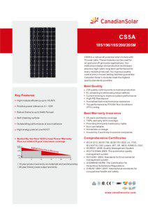 CS5A[removed]205M CS5A is a robust all-purpose solar module with
