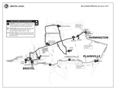 BL  Bus Schedule Effective January 6, 2013 BRISTOL LOCAL