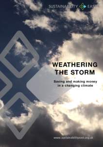 WEATHERING THE STORM Saving and making money in a changing climate  	
  