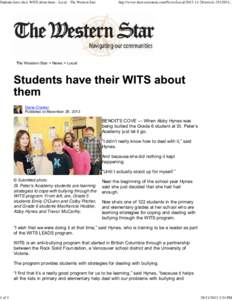 Students have their WITS about them - Local - The Western Star
