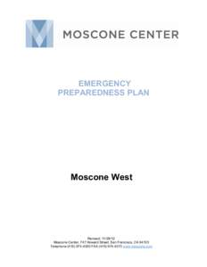 EMERGENCY PREPAREDNESS PLAN Moscone West  Revised: [removed]