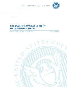 united states copyright office  the making available right in the united states a report of the register of copyrights