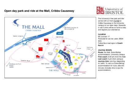 Open day park and ride at the Mall, Cribbs Causeway ……………………………………………………………………………………………………………………………………………………