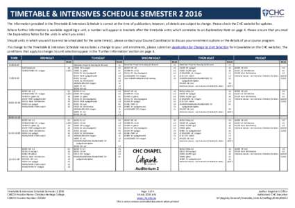 Microsoft Word - Timetable & Intensives Schedule 2016S2 (v5).docx