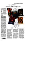 Nxxx,,C,037,Bs-BW,E1 THE NEW YORK TIMES, FRIDAY, NOVEMBER 25, 2011 Holiday Gift Guide  Caravans Between Covers