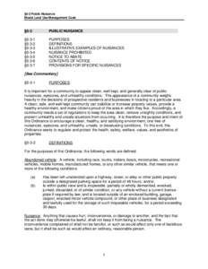 §5-3 Public Nuisance Model Land Use Management Code §5-3  PUBLIC NUISANCE