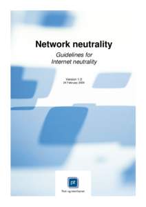 Microsoft Word - Guidelines for network neutrality.doc