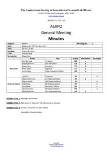 Microsoft Word - ASAPO Teleconference Minutes October 23rd 2013.doc