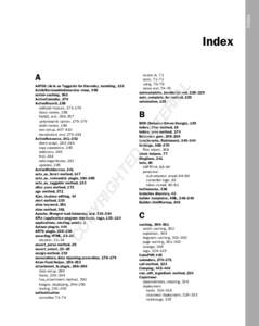 Index  Index routes.rb, 71 tests, 71–72 using, 76–78