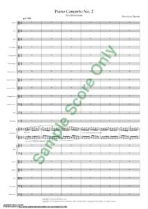 Piano Concerto No. 2  Cor Anglais Clarinet in B b