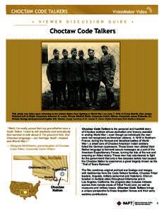video letters from prison  CHOCTAW CODE TALKERS •  V i e w e r