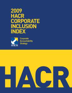 2009 HACR Corporate Inclusion Index Corporate