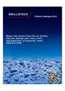 catalogueBRILLIATECH Product catalogue 2014