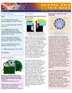 About SGTW | Subscribe | Archive | Contact SGTW  April 19, 2006 Calendar/Meetings