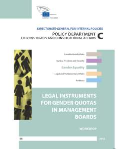 Legal Instruments for Gender Quotas in Management Boards