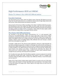 High Performance iSCSI at 100GbE