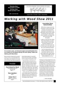 Woodworkers Association of NSW PO Box 1016 Bondi Junction 1355 	
  