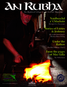 An Rubha  The Highland Village Gaelic Folklife Magazine Naidheachd a’ Chlachain