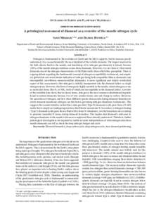 Chemical elements / Diamond / Soil biology / Nitrogen / Pnictogens / Carbon / Isotopes of nitrogen / Eclogite / Synthetic diamond / Isotope analysis