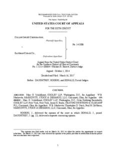 RECOMMENDED FOR FULL-TEXT PUBLICATION Pursuant to Sixth Circuit I.O.Pb) File Name: 15a0045p.06 UNITED STATES COURT OF APPEALS FOR THE SIXTH CIRCUIT