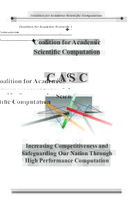 Coalition for Academic Scientific Computation  Coalition for Academic Scientific Computation  CASC