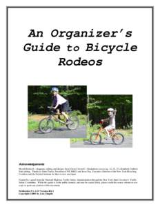 AN ORGANIZER'S GUIDE TO BICYCLE RODEOS