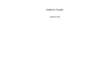 Gulliver’s Travels Jonathan Swift Jonathan Swift Public Domain