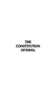 THE CONSTITUTION OF INDIA THE CONSTITUTION