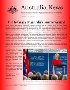 Australia News From the Australian High Commission in Ottawa V O L U M E 4 ,