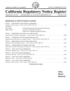 California Regulatory Notice Register 2015, Volume No. 34-Z