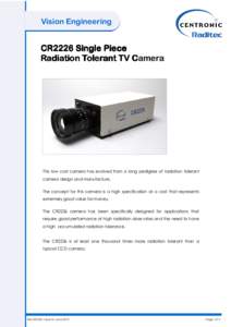 CR2226 Radiation Tolerant Camera Iss 8 June 10