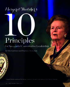 10  Margaret Thatcher’s Principles