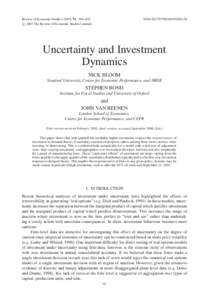 Review of Economic Studies, 391–415 c 2007 The Review of Economic Studies Limited  $02.00