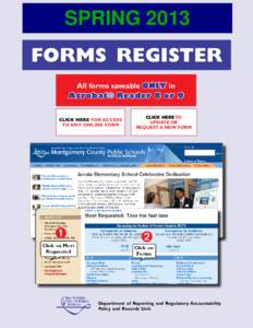 Forms Register Winter 2010