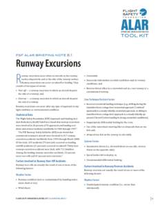 APPROACH-AND-LANDING ACCIDENT REDUCTION  TOOL KIT fsf alar briefing note 8.1