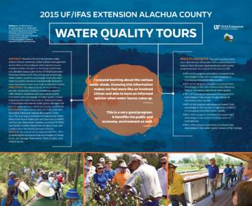 2015 UF/IFAS EXTENSION ALACHUA COUNTY Authors: Dr. Cynthia Sanders1, Dr. Aparna Gazula2, Dr. Mark Clark3 UF/IFAS Extension Alachua County Director, Gainesville, FL 32609; , 2