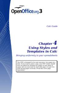 Calc Guide  4 Chapter Using Styles and