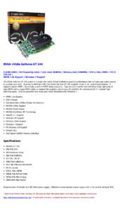Nvidia Ion / GeForce / HDMI / Nvidia PureVideo / EVGA Corporation / GeForce 9 Series / GeForce 8-series chipsets / Nvidia / Computer hardware / Video cards