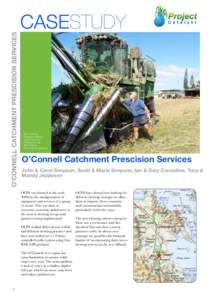 O’CONNELL CATCHMENT PRESCISION SERVICES  CASESTUDY John & Scott Simpson’s farm is
