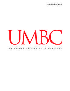 Graphic Standards Manual  UMBC