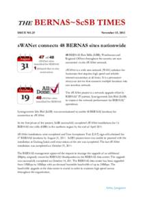 THE  BERNAS~ScSB TIMES ISSUE NO.25 November 15, 2011