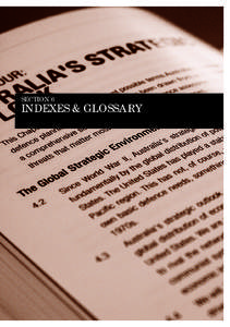 SECTION 6  INDEXES & GLOSSARY LEGISLATION The following legislation referred to in this report can be found at