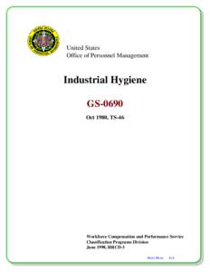 United States Office of Personnel Management Industrial Hygiene GS-0690 Oct 1980, TS-46
