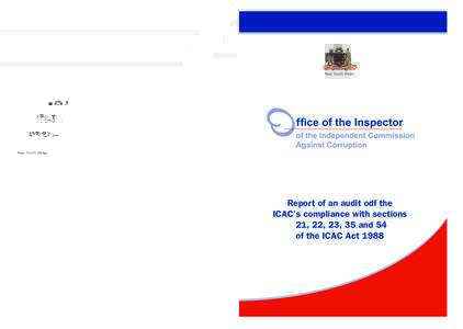 New South Wales  New South Wales Office of the Inspector of the Independent Commission Against Corruption GPO Box 5341