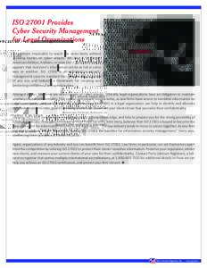 ISOProvides Cyber Security Management for Legal Organizations I
