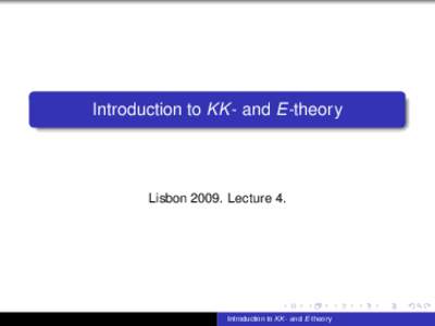 Introduction to KK- and E-theory