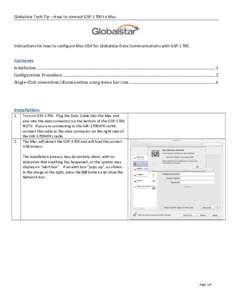 0 - Instructions for how to configure Mac OSX for Globalstar Data Communications with GSP